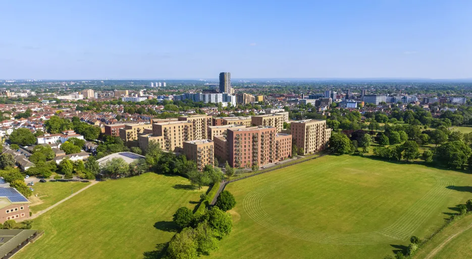 Lampton Parkside birds eye view